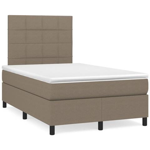 Giroletto a Molle con Materasso Tortora 120x190 cm in Tessuto - Foto 2