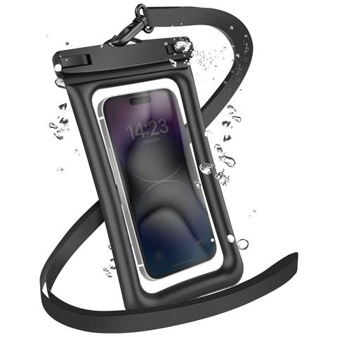 Custodia Impermeabile Per Telefono 7.2"" Ipx8 30m Finestra Touch Con Cinturino - Foto 1