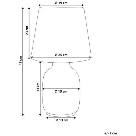 Lampada Da Tavolo Bartang Ceramica Bianco - Foto 7