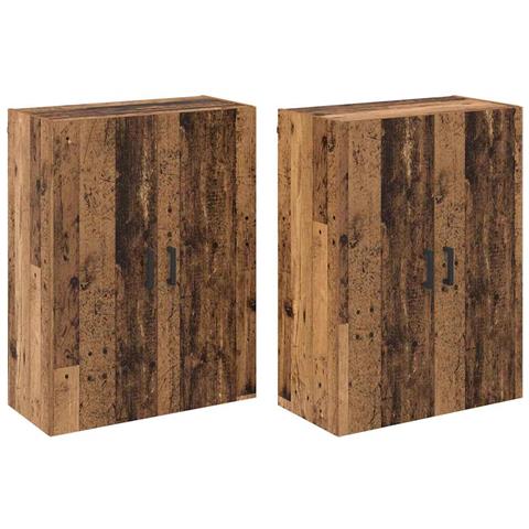 Armadi da Muro 2 pcs Legno vecchio 69.5 x 34 x 90 cm - Foto 1