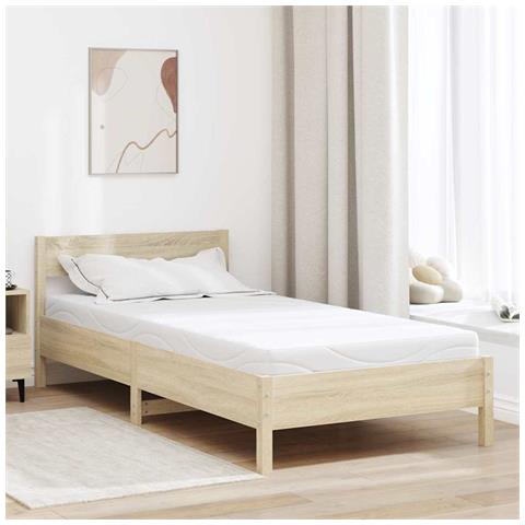 Materasso Bianco 90 x 200 cm Schiuma - Foto 2