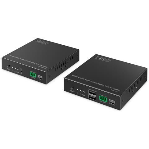 Set di estensori KVM IP in fibra HDMI, 4K / 60Hz - Foto 1