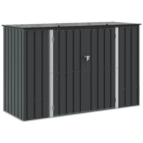 Scatola di Stoccaggio per Giardino Nero 214 x 82 x 132 cm - Foto 1