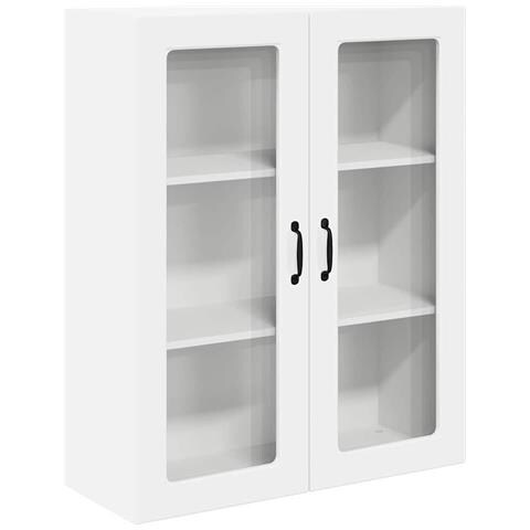 Pensile cucina Bianco Lucido 80 x 31 x 100 cm Legno multistrato - Foto 1