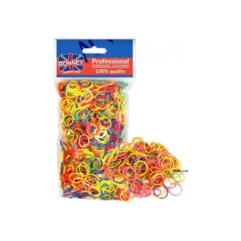 Elastici In Silicone Per Capelli Professional Mix Color 100 G - Foto 1