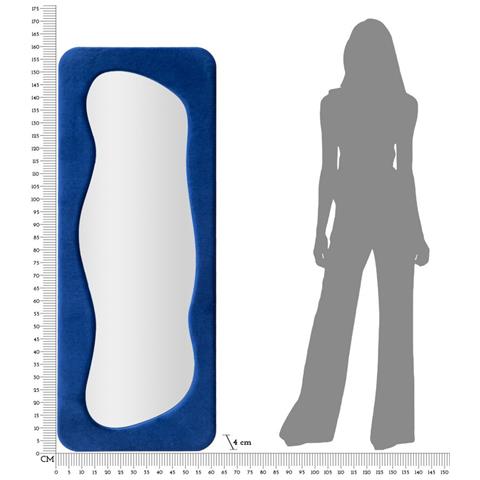 Specchio Con Cornice Vkh461-blu-mdf-40x4x160 Cm - Foto 6