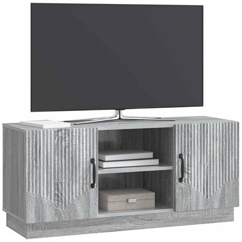 Mobile TV Grigio Sonoma 102 x 34,5 x 47 cm Legno ingegnerizzato - Foto 2