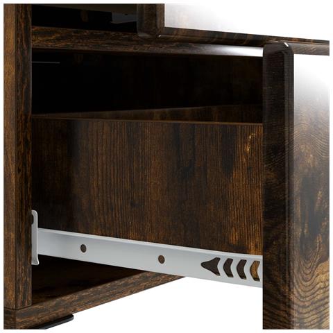 Armadio da Notte 2 pcs Rovere Fumo 43 x 34,5 x 47,5 cm - Foto 9