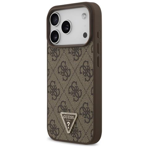 Custodia Per Iphone 17 Pro Marrone Decorata Magsafe Guess - Foto 2