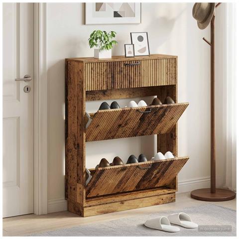 Mobile per scarpe HOORN 78 x 24 x 100 cm Legno ingegnerizzato - Foto 2