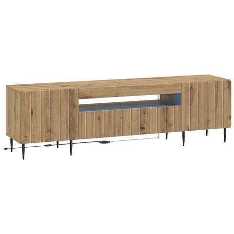 Mobile TV LED Rovere Artigianale Legno ingegnerizzato - Foto 1