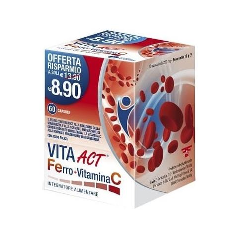 Vita Act Ferro+Vitamina C 60 Capsule - Foto 1