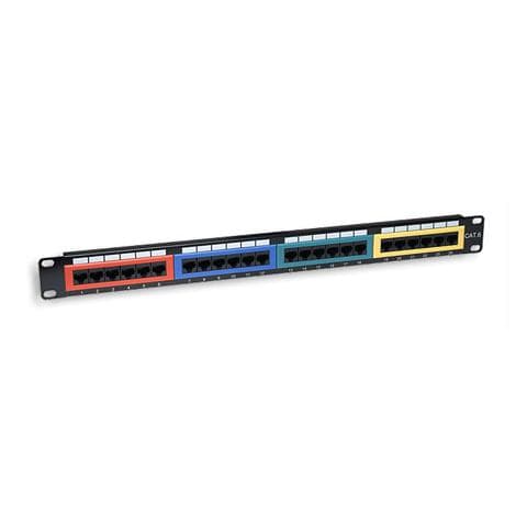 I-PP 24-C6-CL - Pannello Patch UTP 24 porte Cat. 6 Codifica Colorata - Foto 2