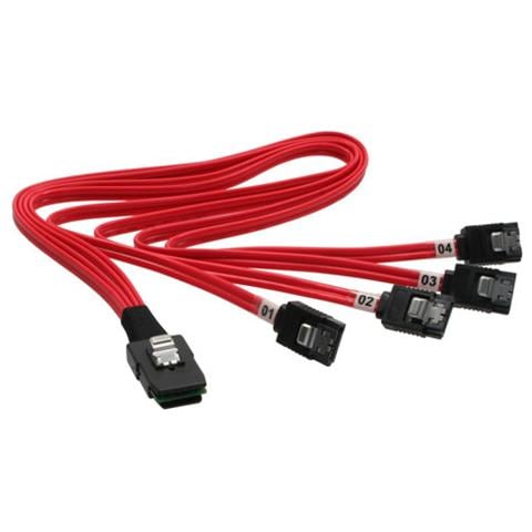 Cavo Dati per il Collegamento SATA Nera M / M 0.75 m 27620 - Foto 1