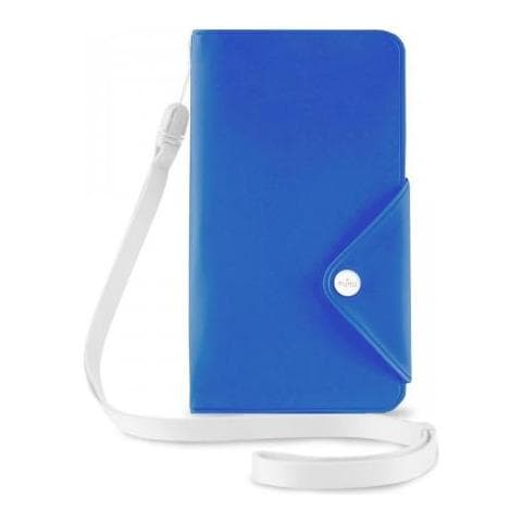 Cust Resist Acqua Flip Oriz + 3 Vani Carta+tracolla Smartphone 5.1'' Blu - Foto 3