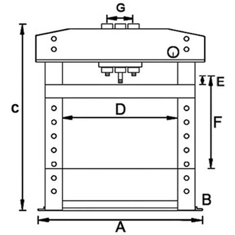 Pressa Idraulica Modello WPP 30 E - Forza Di Compressione 30 T - Foto 2