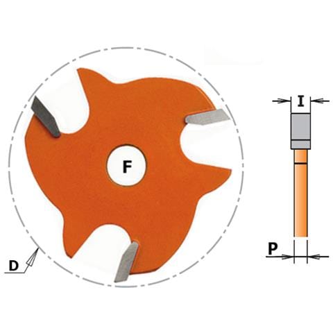 Fresa A Disco X Canali Laterali Hw Z3 F=8 D=47.6x2 822.320.11 - Foto 1