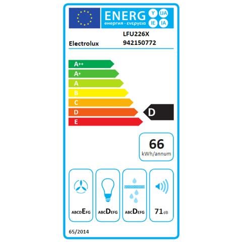 Cappa a Sottopensile LFU226X Aspirante / Filtrante 60 cm Colore Inox - Foto 2