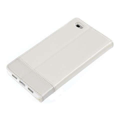Wallet Folio Case, Cover A Libro - Huawei P8 Lite - Bianco - Foto 2