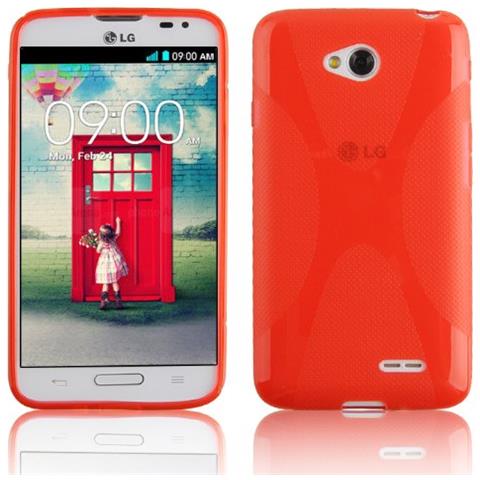 Custodia Compatibile Con Lg L70 In Rosso Cremisi - Coperchio Protettivo In Silicone Tpu Flessibile - Foto 1