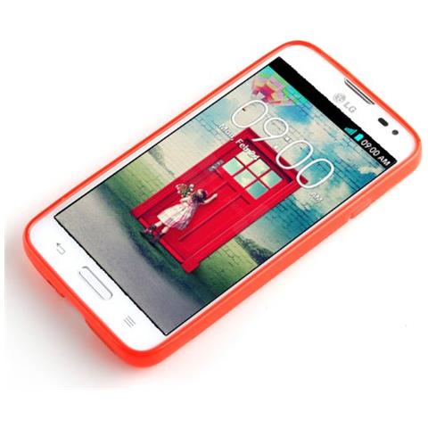Custodia Compatibile Con Lg L70 In Rosso Cremisi - Coperchio Protettivo In Silicone Tpu Flessibile - Foto 2
