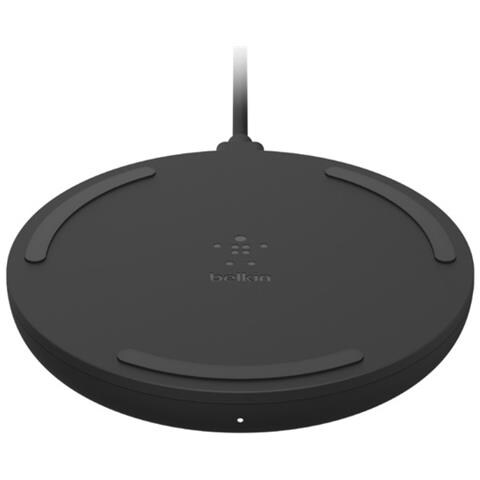 Wireless Charging Pad 15W USB-C Kabel mit Netzteil schwarz - Foto 1