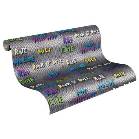 , 936233, 936 233 Ragazzi E Ragazze 4 Modello Carta Da Parati Di Musica, Colorato / metallizzato / nero - Foto 1