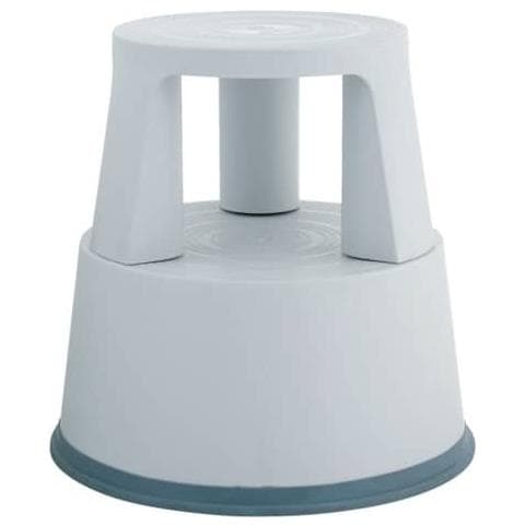 Sgabello Tondo In Plastica H 43 Cm Grigio Chiaro Kf01003 - Foto 1