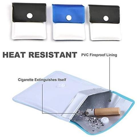 6 Pezzi Pocket Posacenere Ash Pouch- Prova Di Fuoco Del Pvc Inodore-portatile Compact- Assortiti Colori - Foto 2