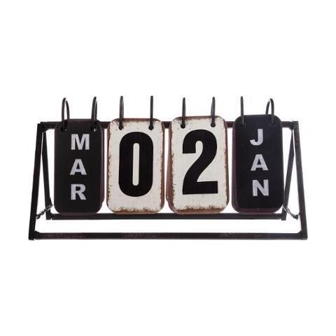 Calendario Decorativo In Metallo, Calendario Decorativo, Calendario Da Scrivania, Calendario In Piedi, Ornamenti In Metallo, Decorazioni Per La Stanza - Foto 2