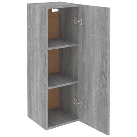 Mobile Tv Grigio Sonoma 30,5x30x90 Cm In Legno Multistrato - Foto 8