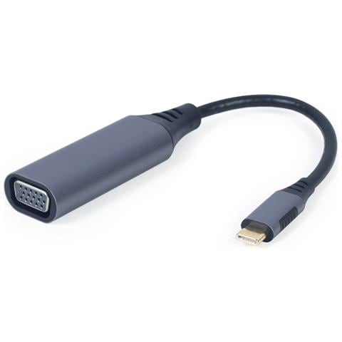 A-USB3C-VGA-01 cavo e adattatore video 0,15 m USB tipo-C VGA (D-Sub) Grigio - Foto 1