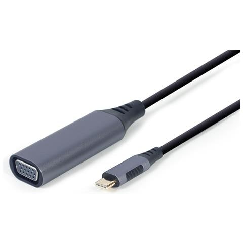 A-USB3C-VGA-01 cavo e adattatore video 0,15 m USB tipo-C VGA (D-Sub) Grigio - Foto 3