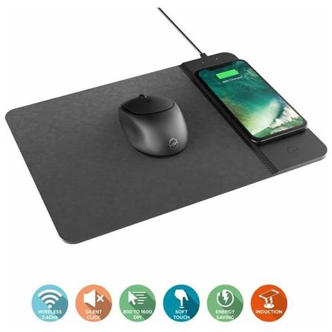 Mouse Con Tastierino Di Ricarica Senza Fili Ml305332 Nero - Foto 3