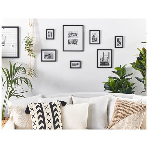 Set Di 7 Cornici Mdf Nero Zinare - Foto 1