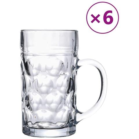 Bicchieri Da Pinta In Vetro 6 Pz 1000 Ml - Foto 2