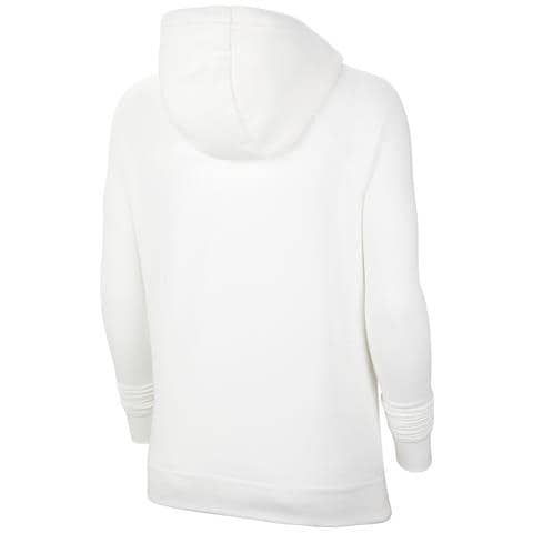 Felpa Con Cappuccio Fleece Cw6957-101 Donna Taglia Xs Colore Bianco - Foto 3