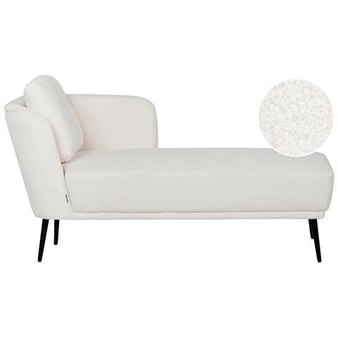 Chaise Longue Versione Sinistra Artheze Bouclé Bianco Sporco - Foto 2