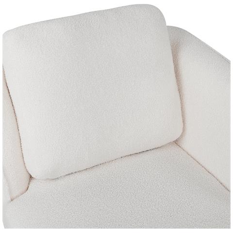 Chaise Longue Versione Sinistra Artheze Bouclé Bianco Sporco - Foto 8