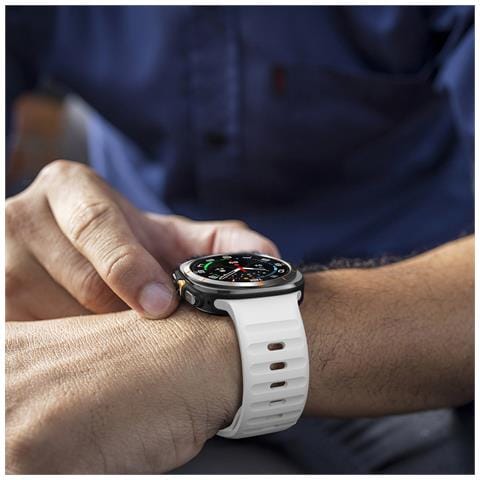 Cinturino Per Orologio In Silicone Per Samsung Galaxy Watch Ultra 47 Mm White - Foto 6