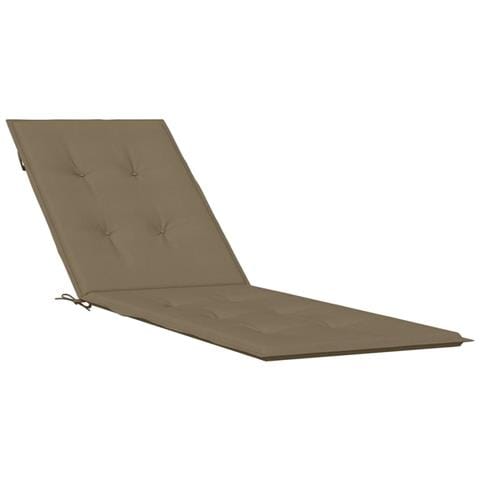 Cuscino Per Sdraio Tortora Mélange (75+105) x50x3 Cm In Tessuto - Foto 2