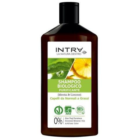 Shampoo Capelli Intra Shampoo Biologico Purificante Menta E L - Foto 1