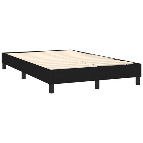 Letto a Molle con Materasso e LED Nero 120x190 cm in Tessuto - Foto 10