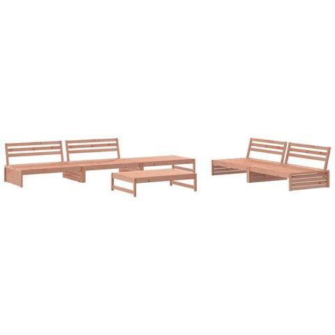 Set Salotto Da Giardino 6 Pz In Legno Massello Di Douglas - Foto 2