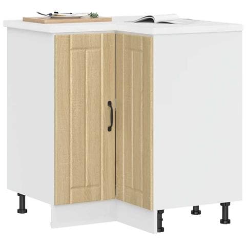 Mobile Base Ad Angolo Cucina Lucca Rovere Sonoma In Truciolato - Foto 1