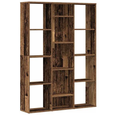 Libreria/divisorio Legno Vecchio 100x24x140 Cm In Truciolato - Foto 2