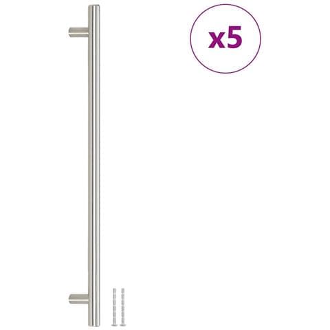 Maniglie Per Mobili 5pz Argento 320mm In Acciaio Inox - Foto 2