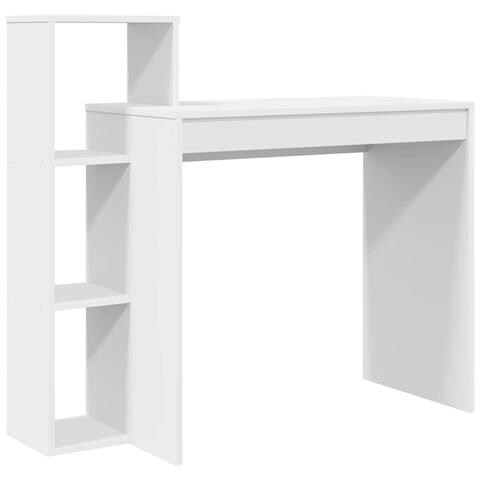 Scrivania per computer Bianca Legno ingegnerizzato Compatta - Foto 1