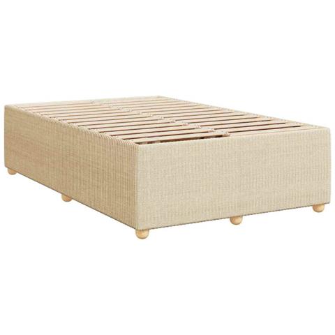 Giroletto a Molle con Materasso Crema 120x190 cm in Tessuto - Foto 9