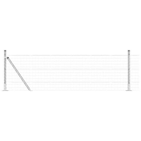 Recinzione Euro con 7 pali flangiati 0.4x10 m Acciaio zincato - Foto 1